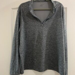 Van Heusen Gray Quarter-Zip Pullover